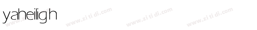 yahei light字体转换